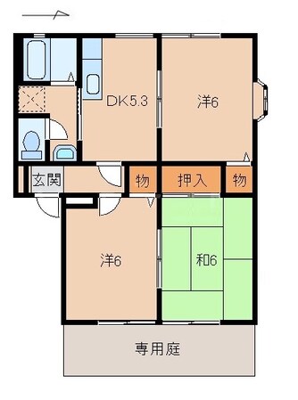 ウインディア上田の物件間取画像